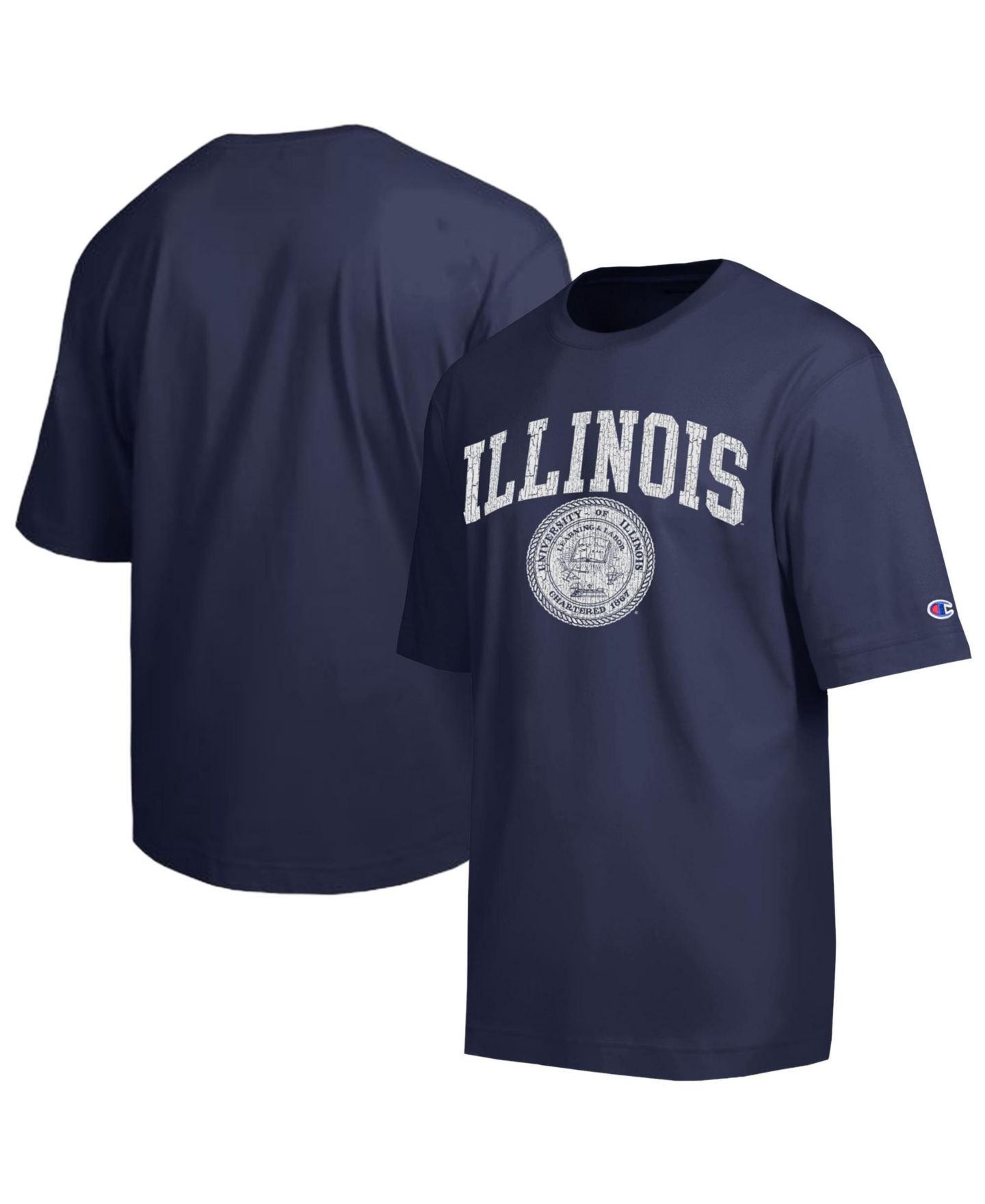 Мужская футболка Champion Navy Illinois Fighting Illini Scholar All-Star — фото 1