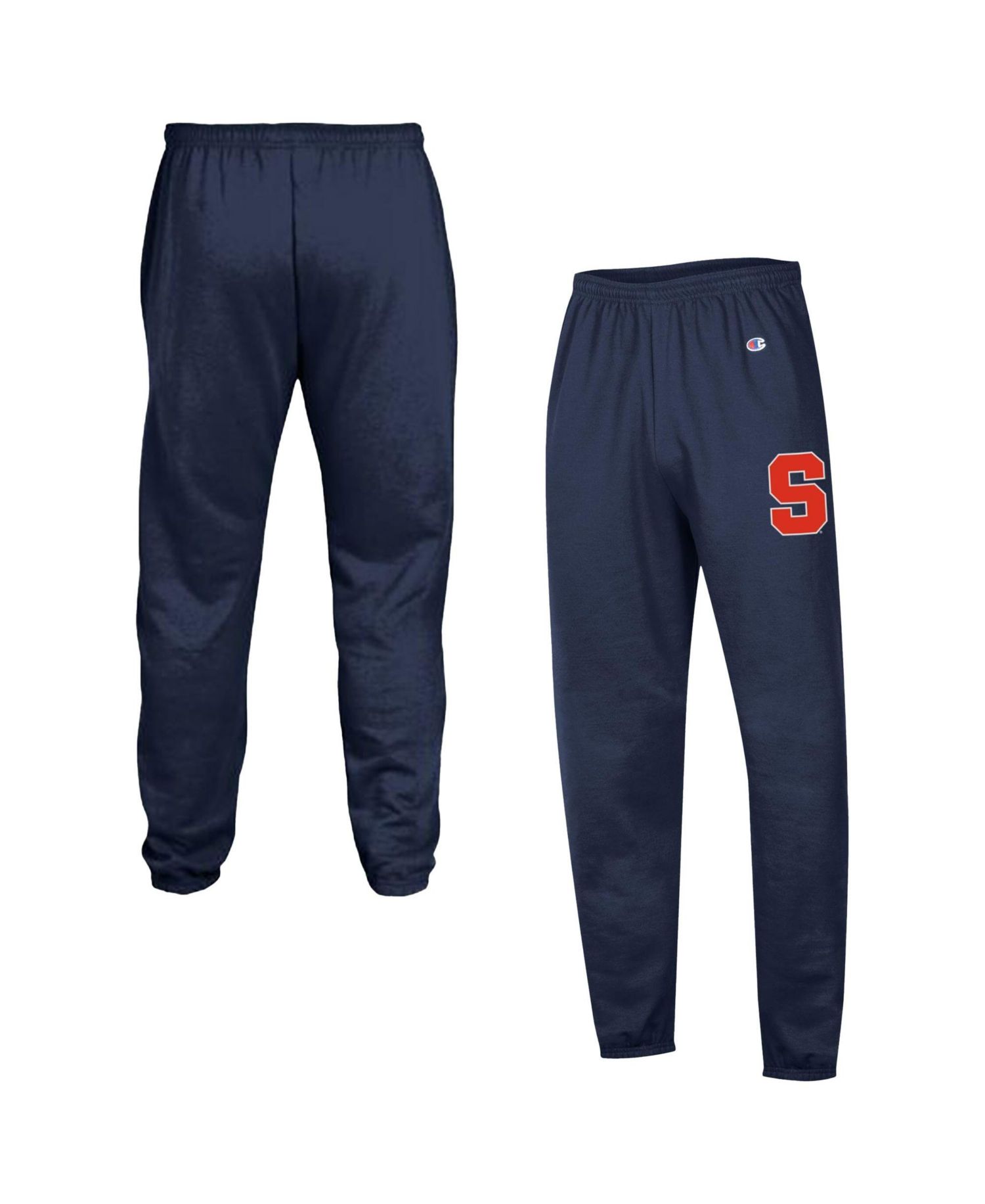 Men's Navy Syracuse Orange Powerblend Banded Fleece Sweatpants