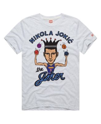 Men's and Women's Nikola Jokic Ash Denver Nuggets The Joker T-Shirt