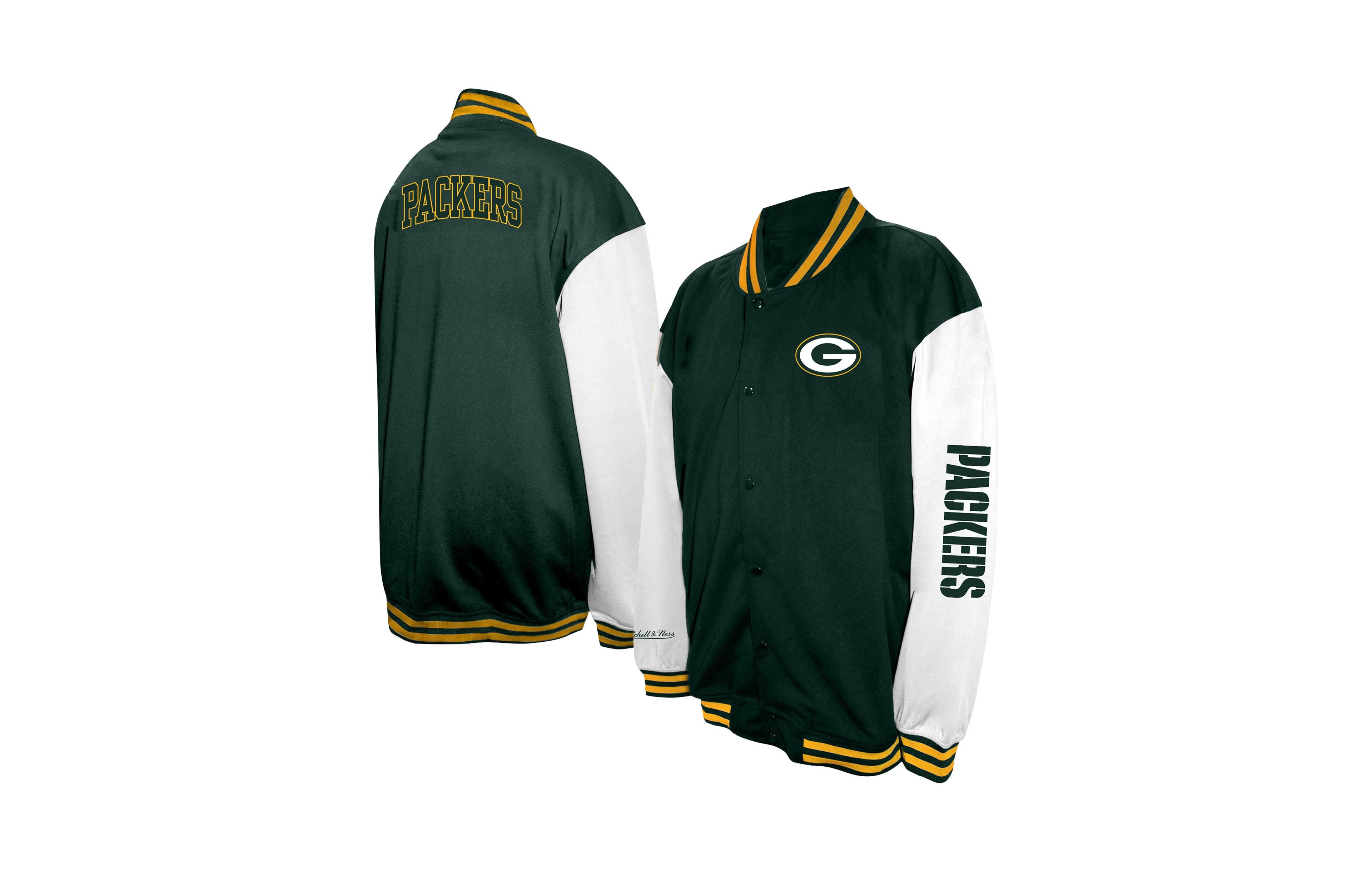Profile Men's Green Bay Packers Big Tall Full-Snap Varsity Jacket