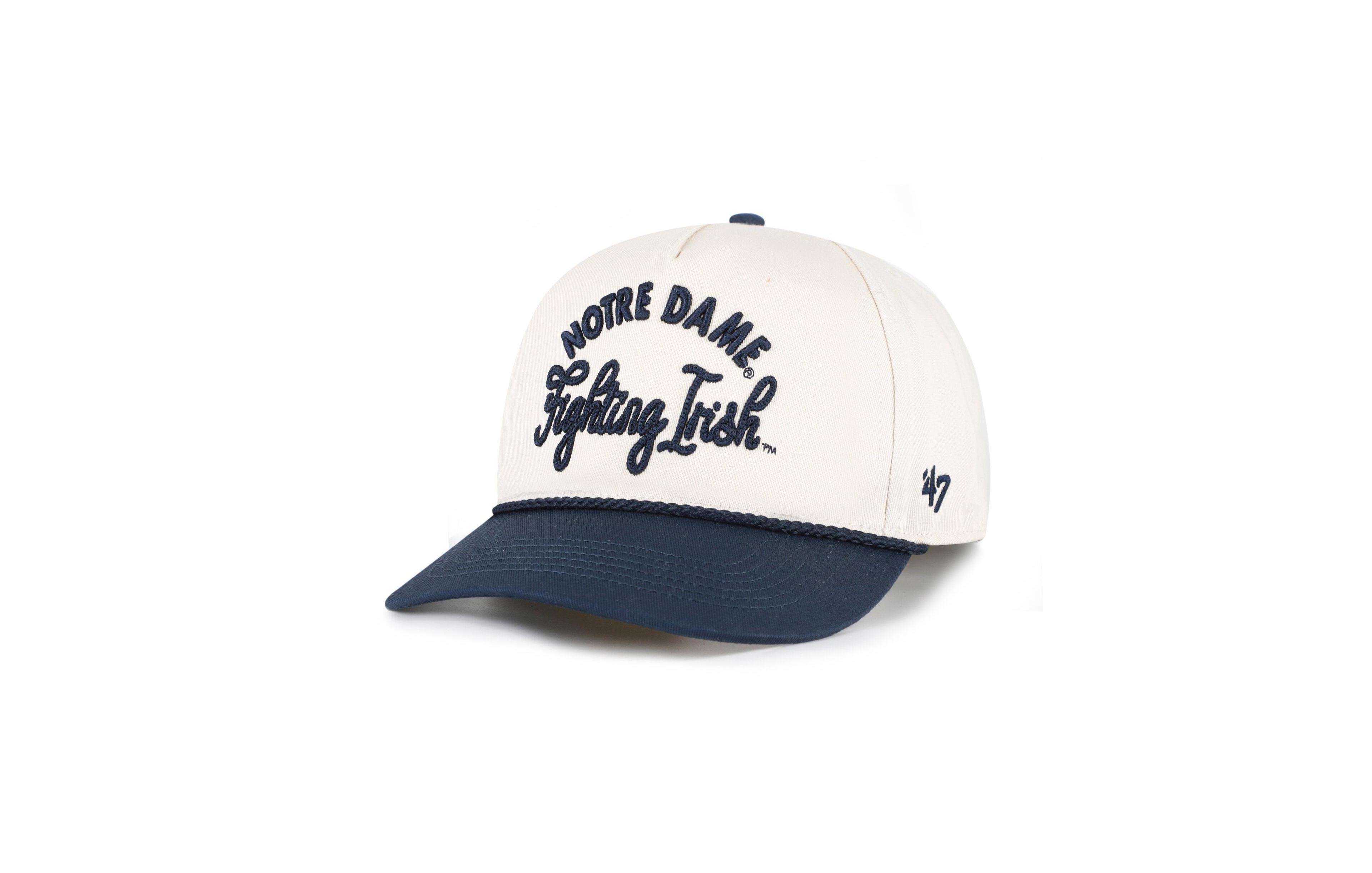 '47 Brand Women's Cream/Navy Notre Dame Fighting Irish Rope Script Hitch Adjustable Hat
