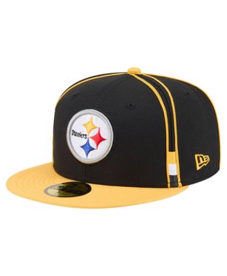 Men's Black Pittsburgh Steelers Soutache 59FIFTY Fitted Hat