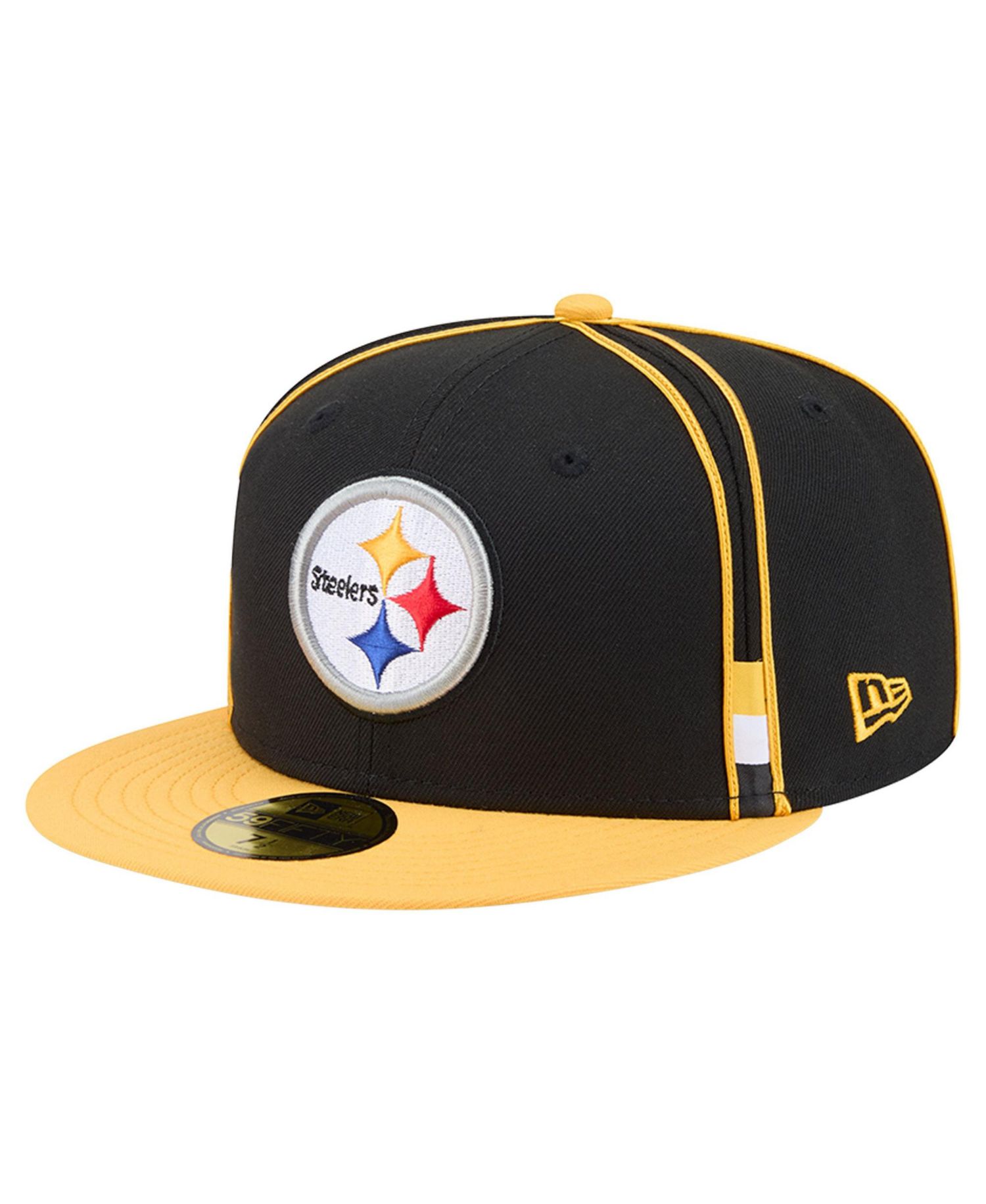 Men's Black Pittsburgh Steelers Soutache 59FIFTY Fitted Hat