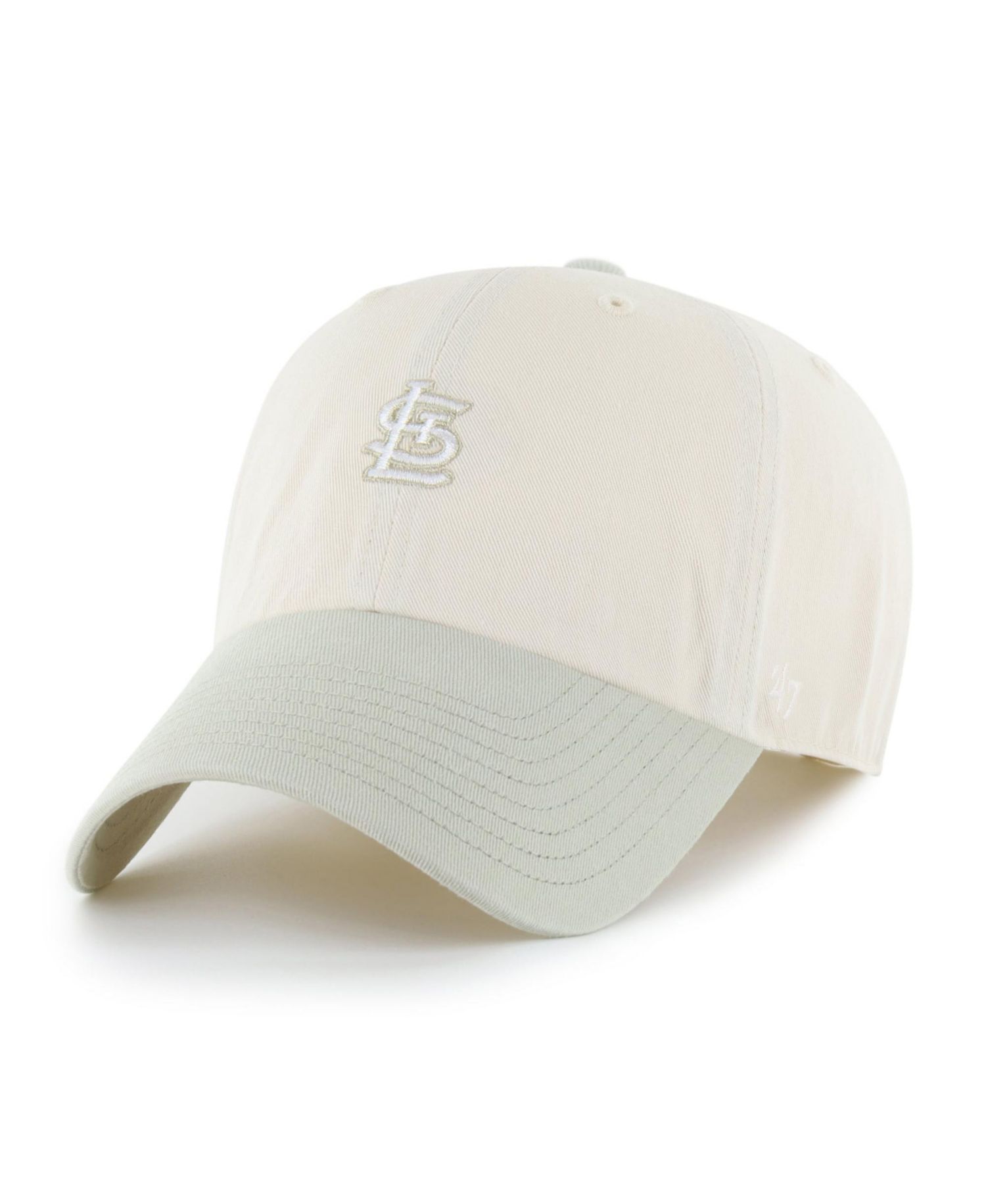 Men's '47 Light Beige/Olive St. Louis Cardinals Shades of Sport Clean Up Adjustable Hat