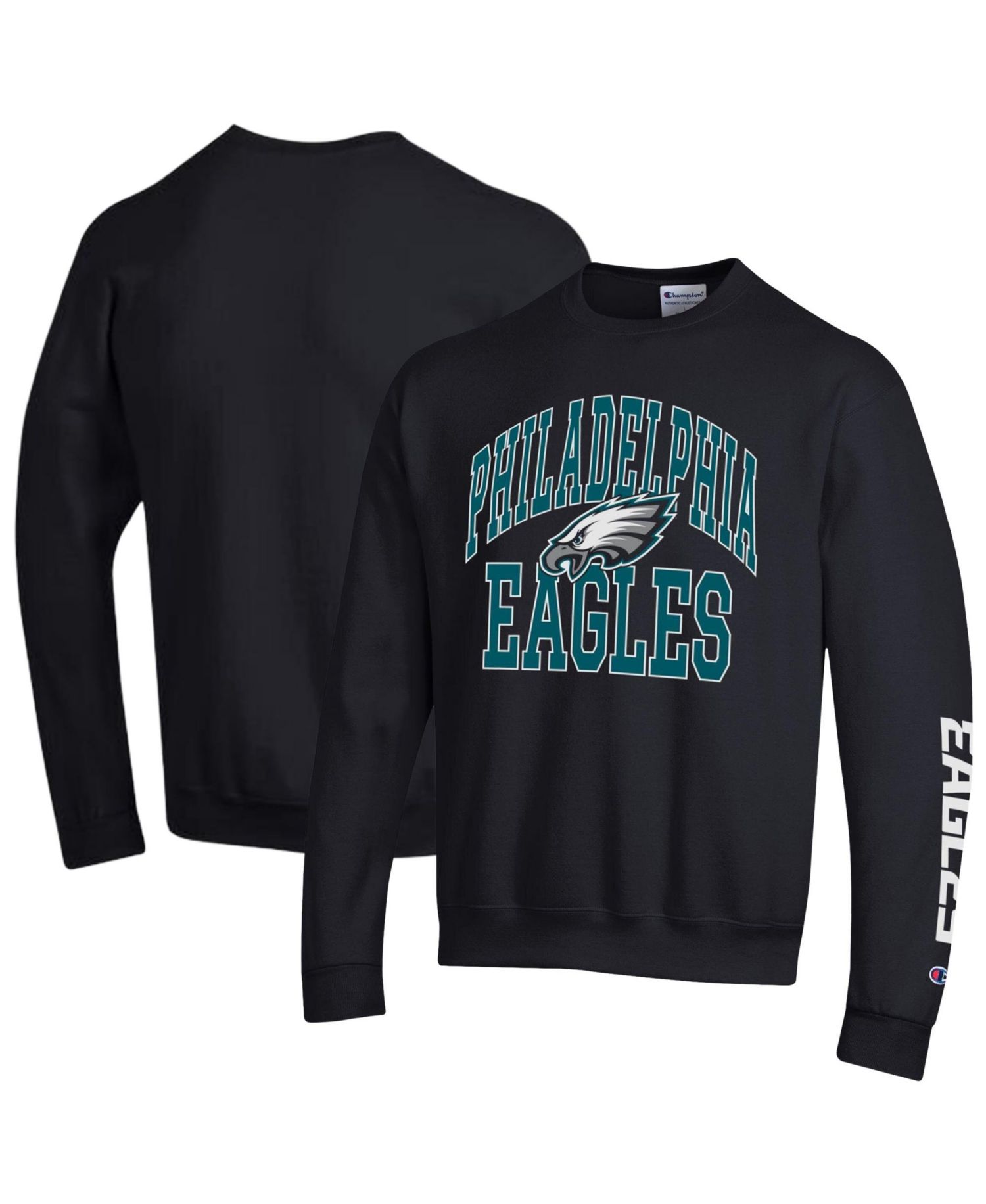 Men's Black Philadelphia Eagles Powerblend Fleece Sweatshirt