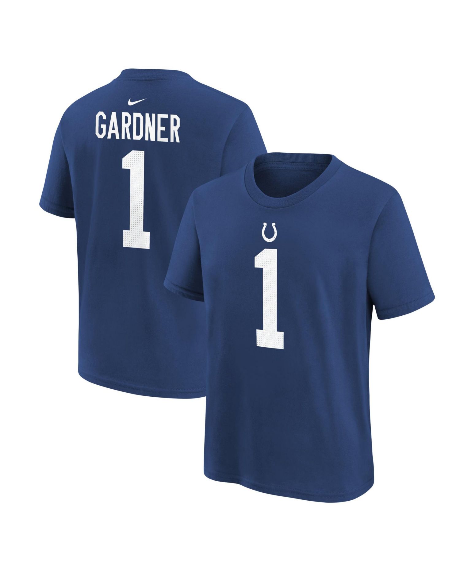 Big Boys and Girls Ahmad Sauce Gardner Royal Indianapolis Colts Player Name & Number T-Shirt