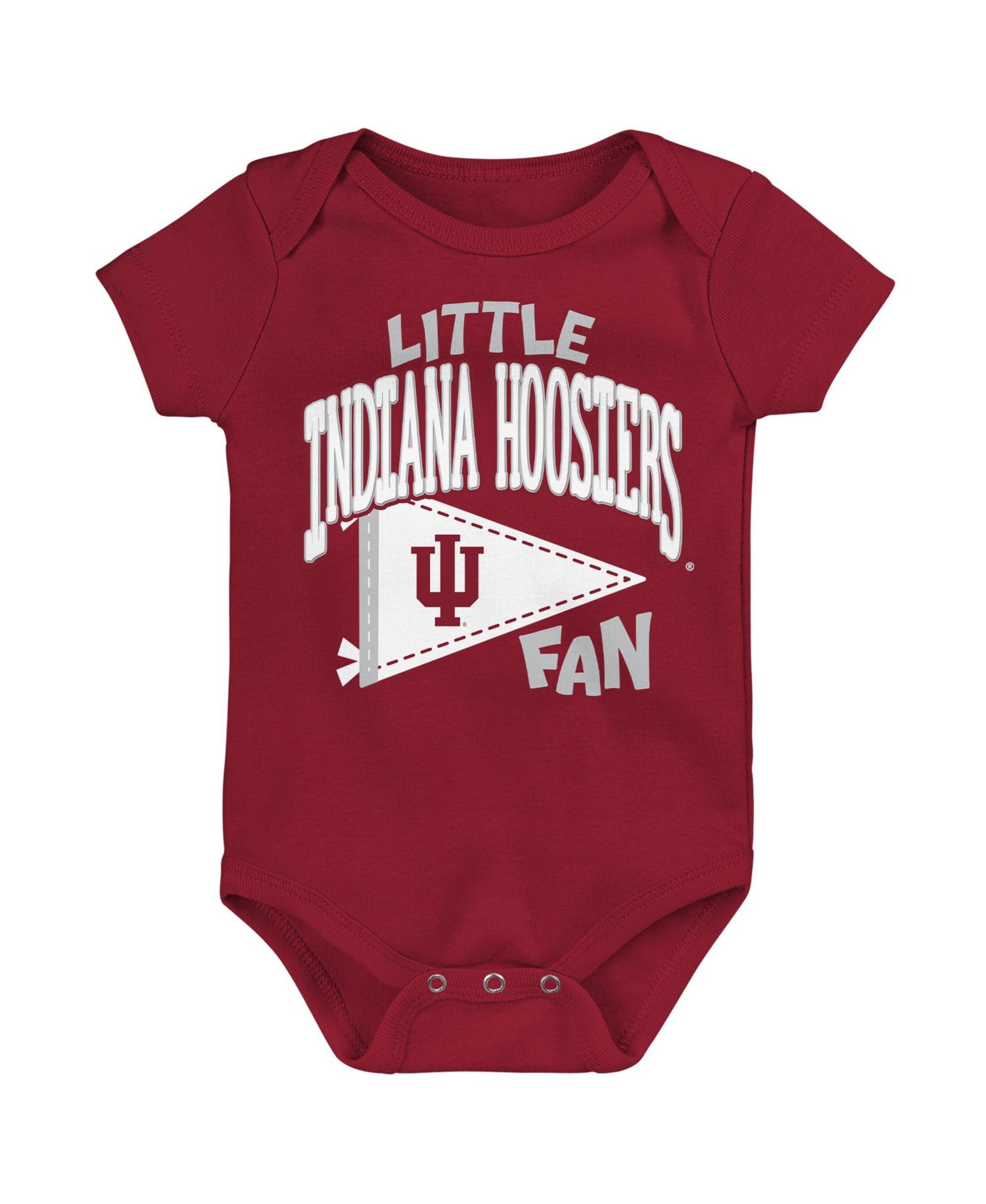 Baby Boys and Girls Crimson Indiana Hoosiers Little Banner Bodysuit