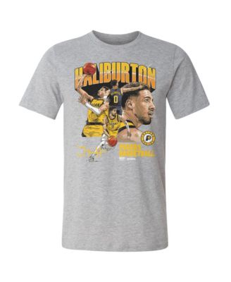 Men's Tyrese Haliburton Heather Gray Indiana Pacers Collage T-Shirt