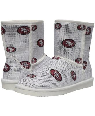 Women's Cuce San Francisco 49ers Logo Pull on Ankle Boots