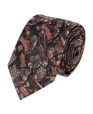 Men's Batter Up Baseball Silk Tie