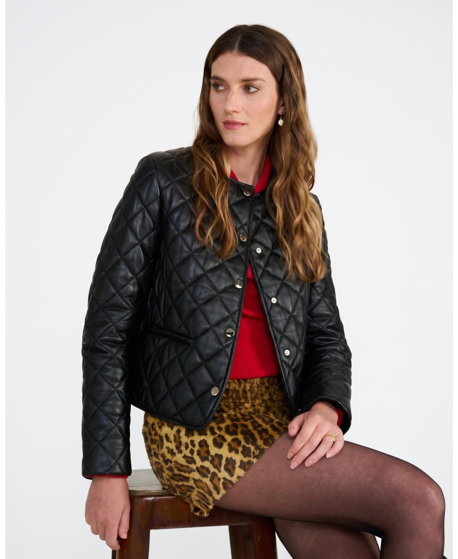 Women's Marlowe Quilted Leather Jacket