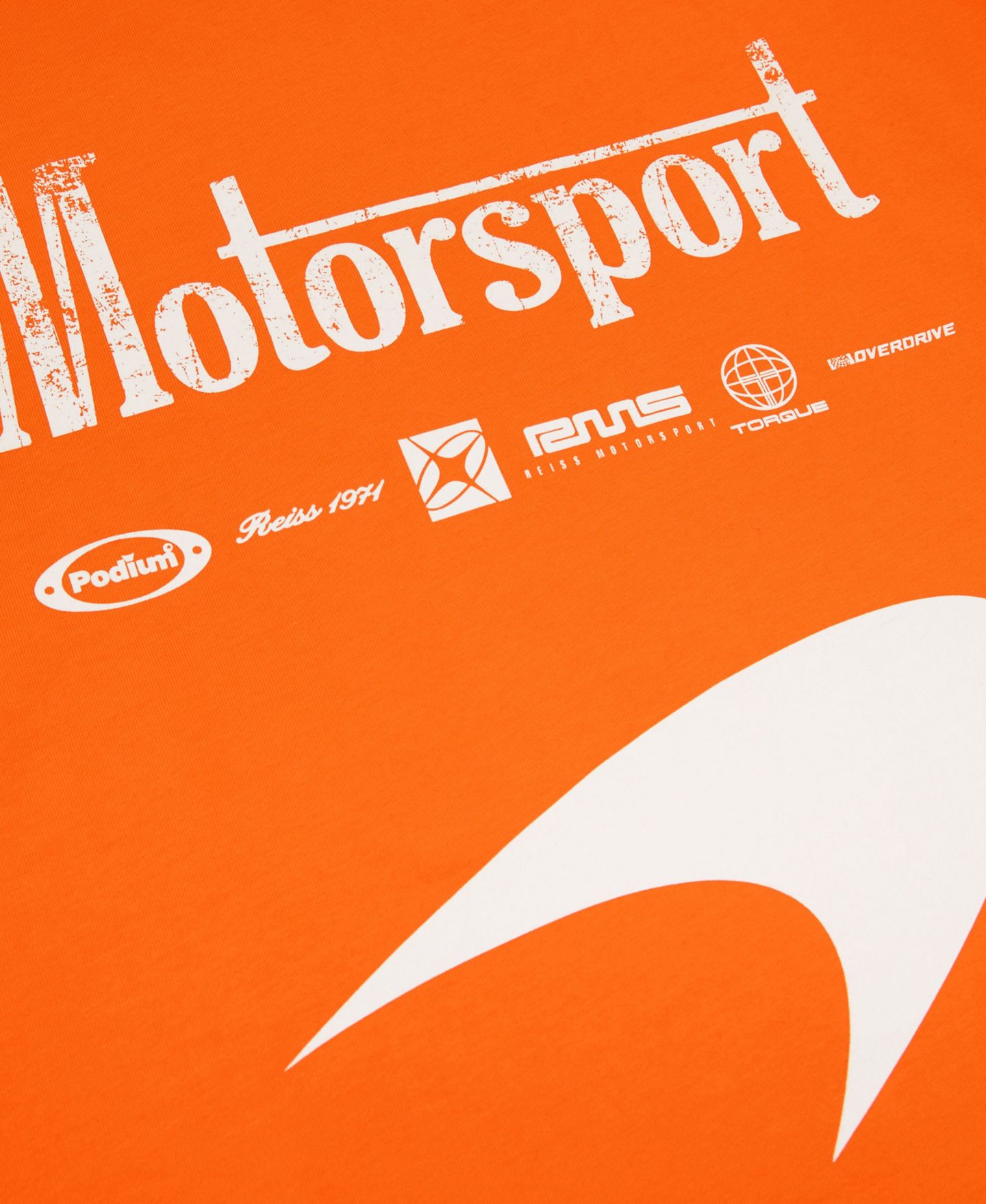 Мужская футболка REISS Stirling McLaren Racing Motorsport Relaxed-Fit, цвет: Оранжевый — фото 2