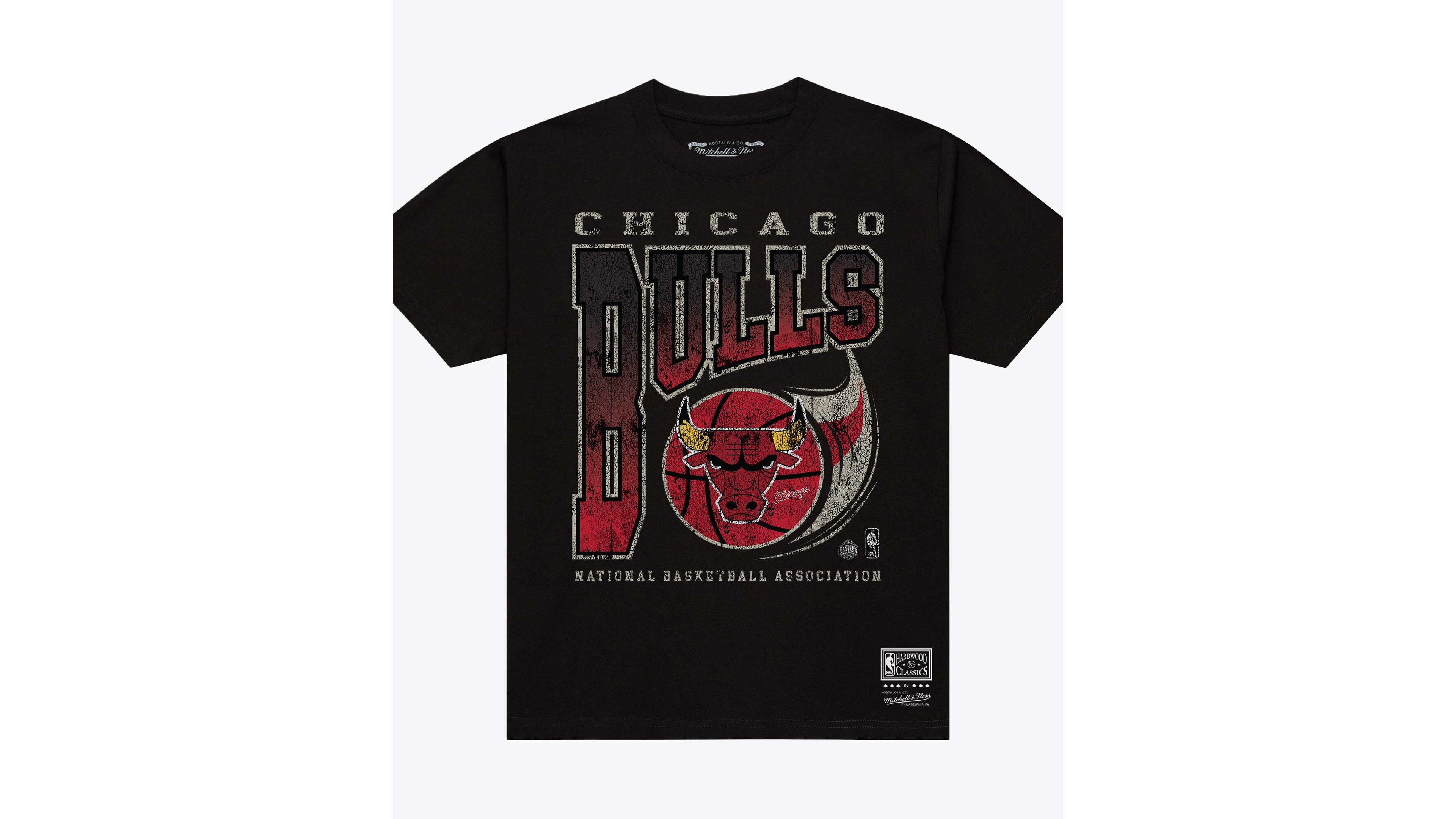 Men's Mitchell & Ness Black Chicago Bulls Ball Out T-Shirt