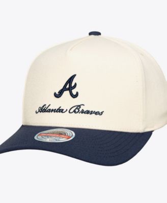 Men's Cream/Navy Atlanta Braves Flawless Stretch-Snapback Hat