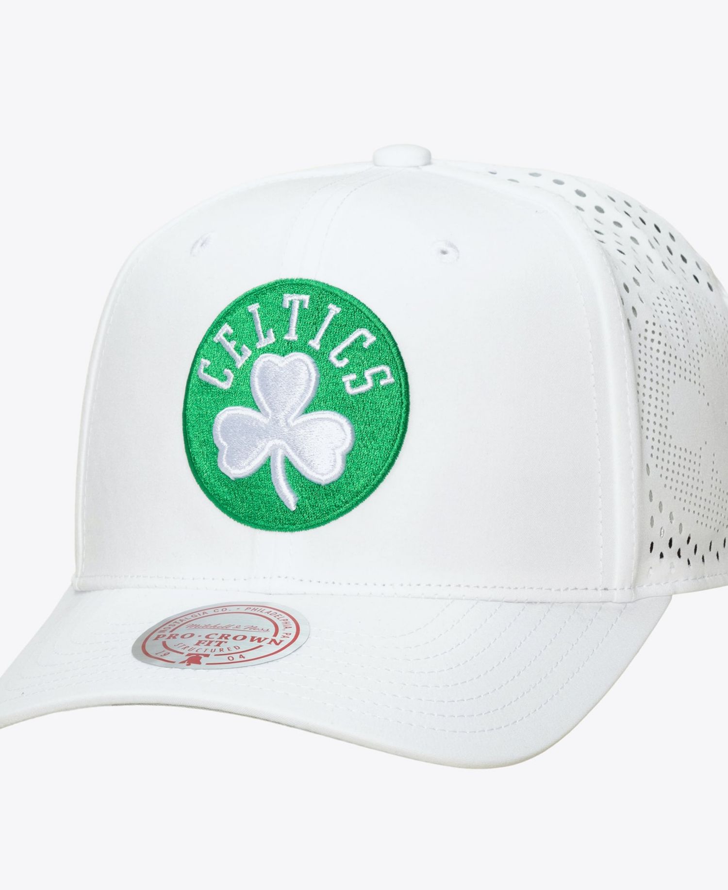 Men's White Boston Celtics Perfect Lightweight Pro Crown Adjustable Hat