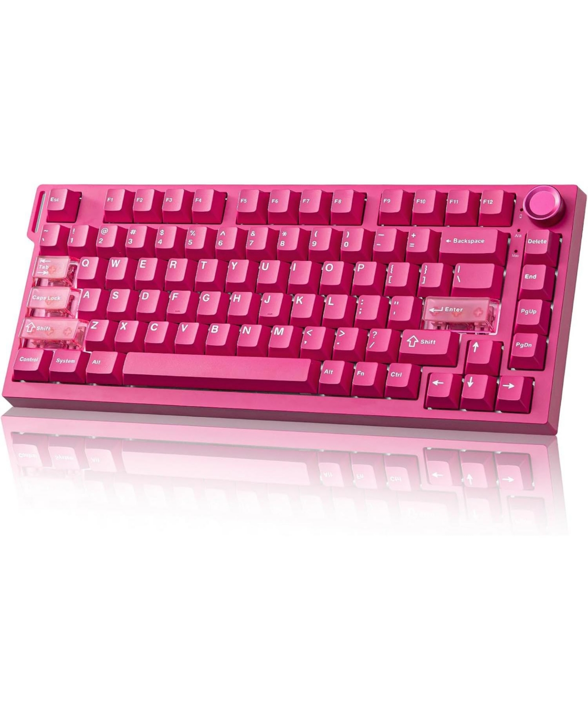 Ipason RT75 Pro Wireless Hall-Effect Gaming Mechanical Keyboard for Pc - Pink