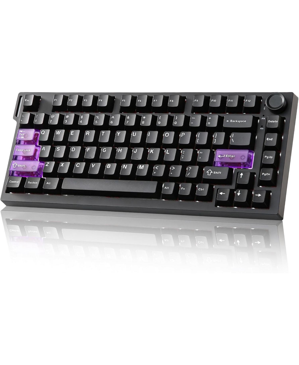 Ipason RT75 Pro Wireless Hall-Effect Gaming Mechanical Keyboard for Pc - Black