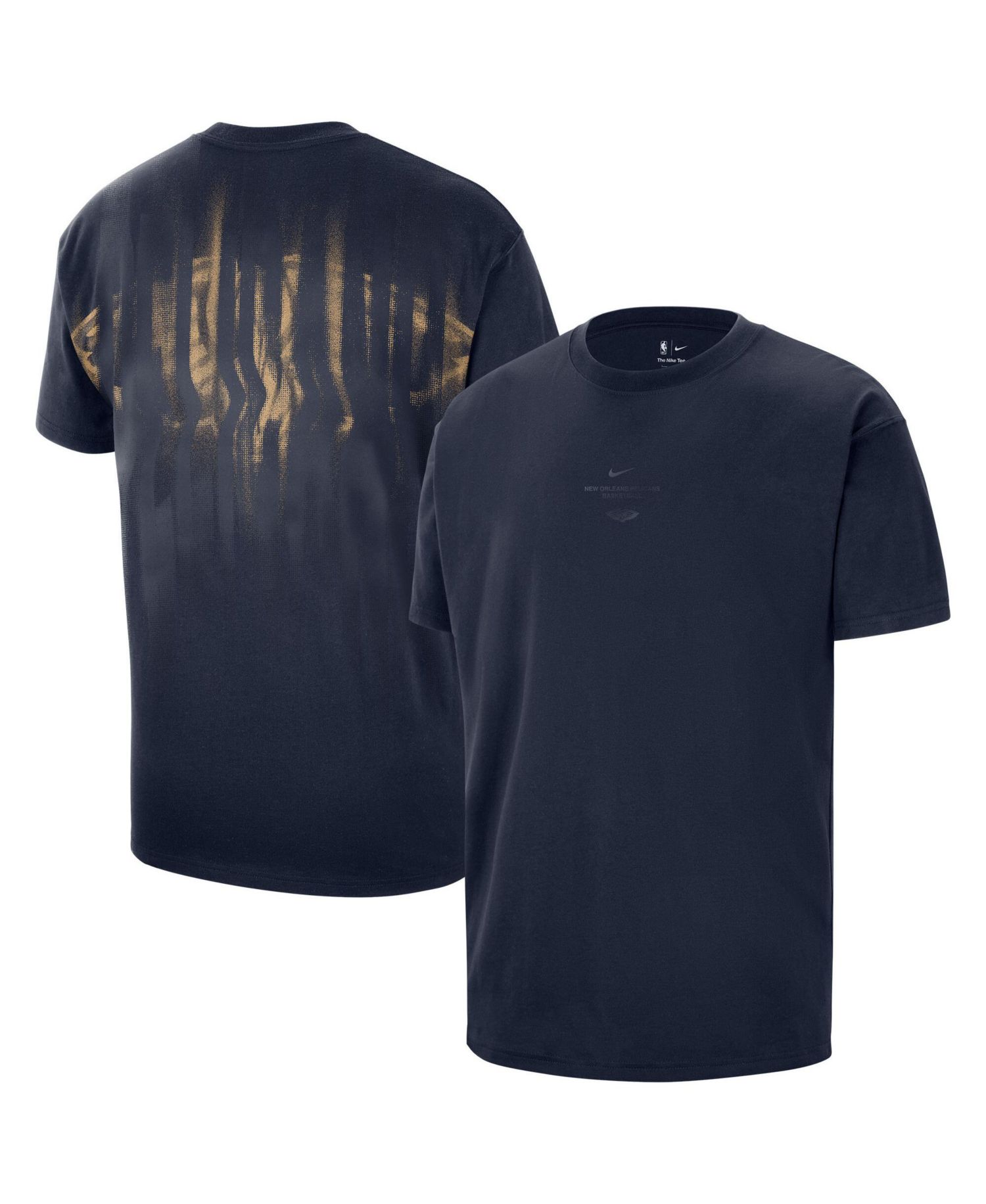 Men's Navy New Orleans Pelicans 2026 Standard Issue Pre-Game Max 90 T-Shirt