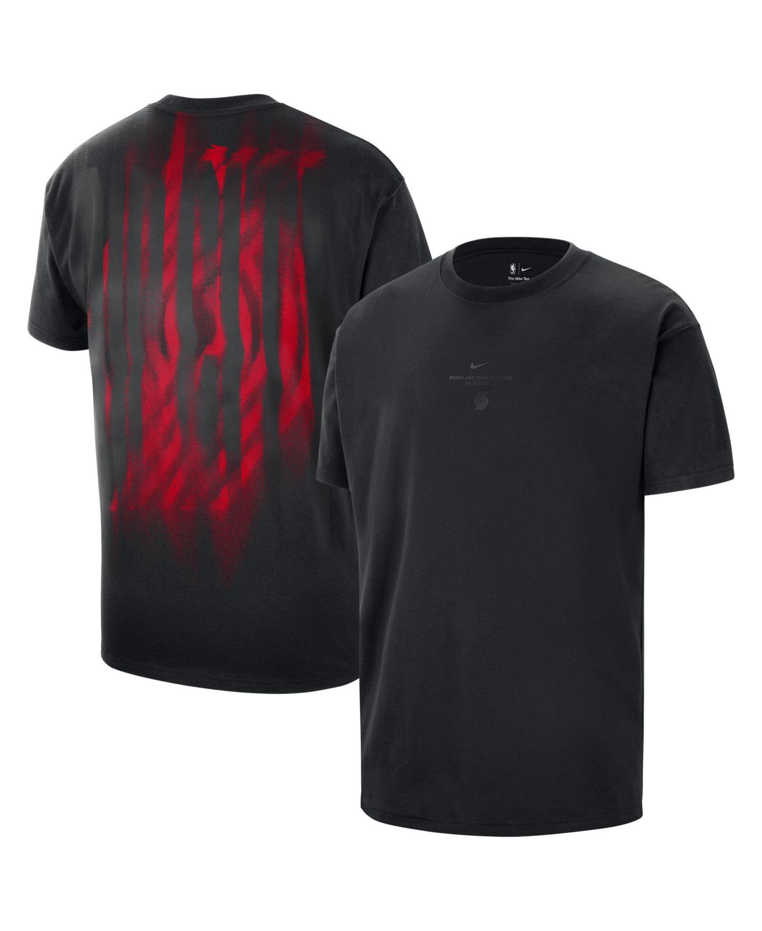 Men's Black Portland Trail Blazers 2026 Standard Issue Pre-Game Max 90 T-Shirt