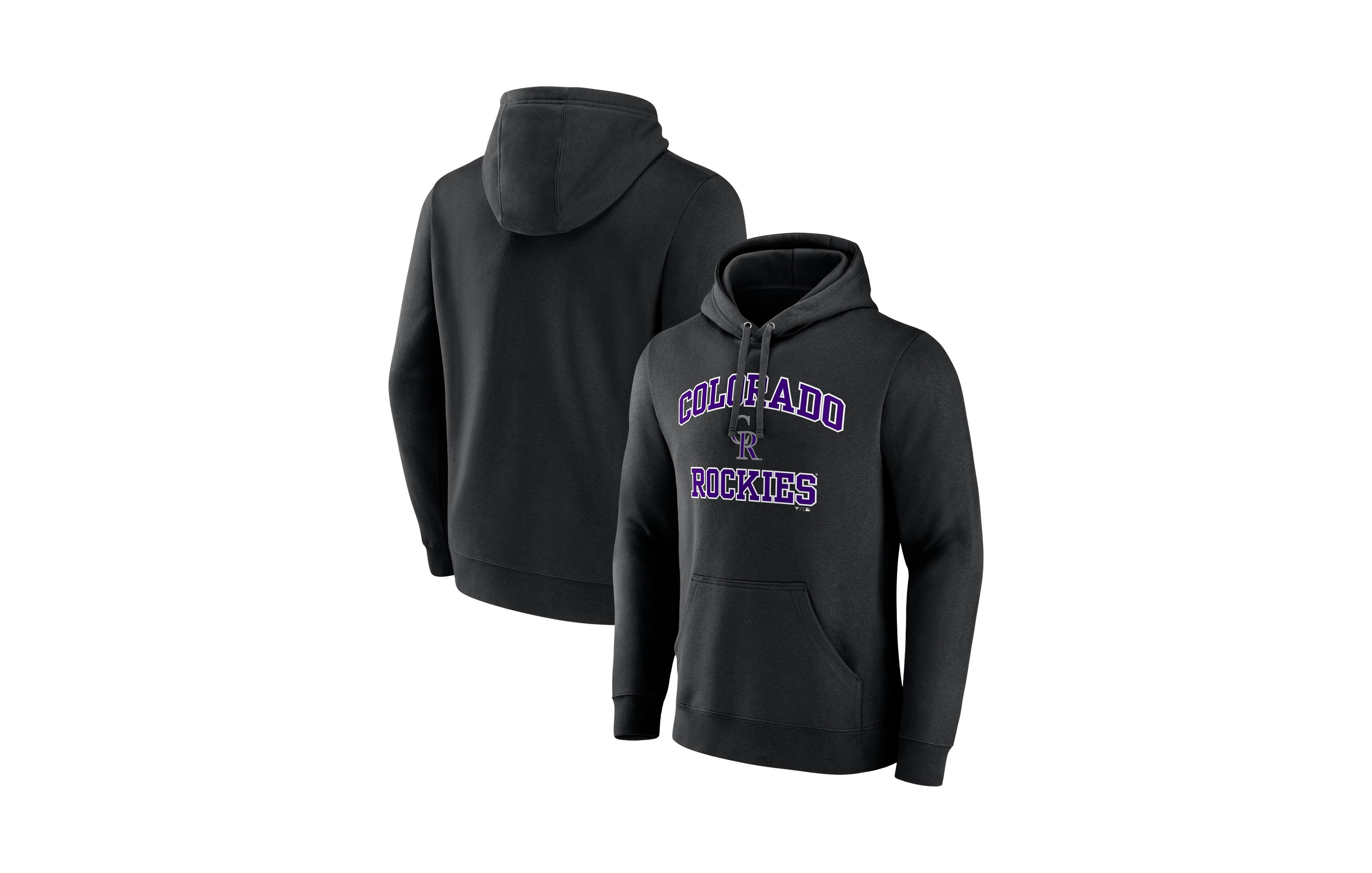 Logo Athletic Men's Black Colorado Rockies Heart Soul Hoodie