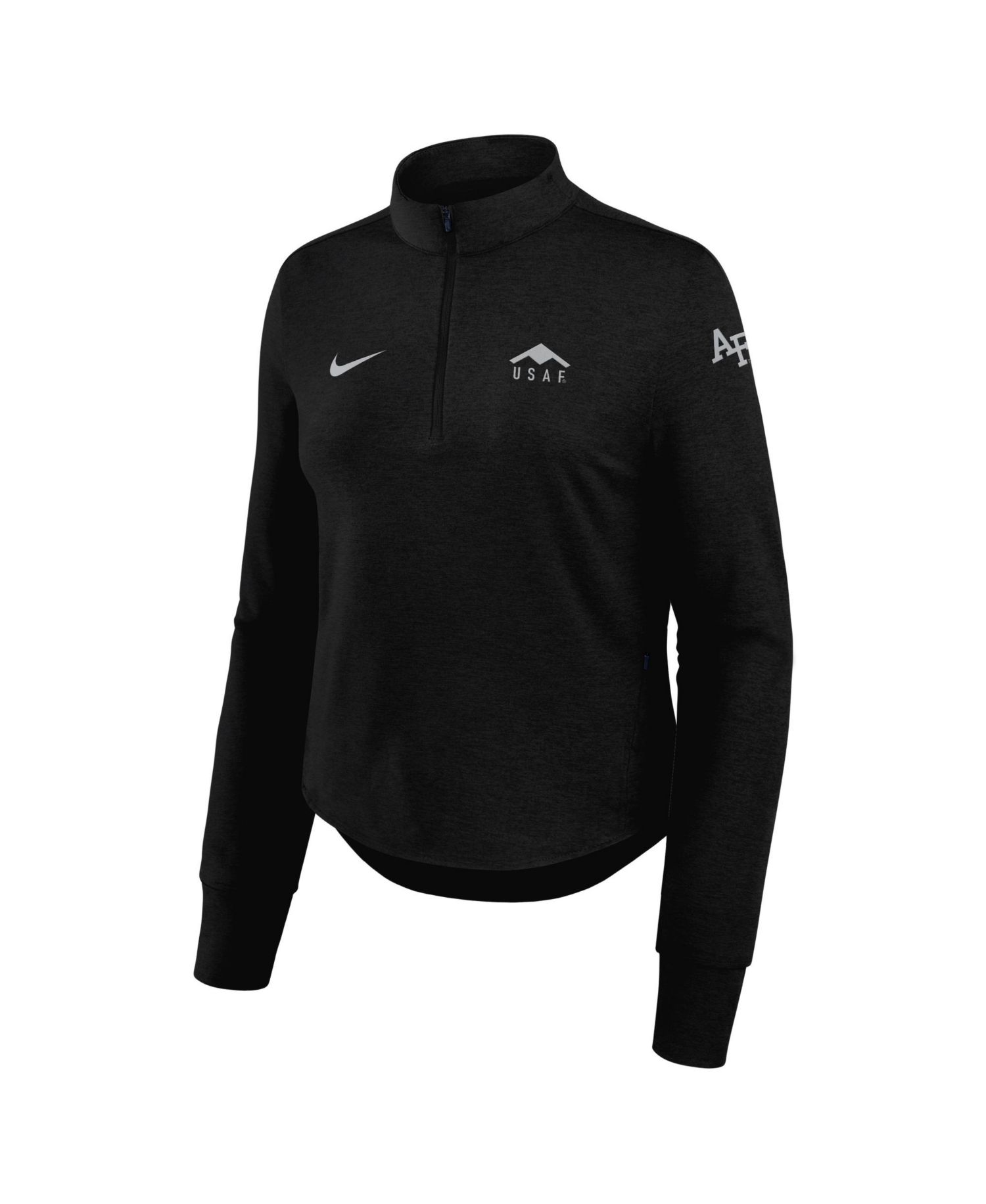 Women's Gray Air Force Falcons 2026 Rivalry Collection Swift Dri-FIT Half-Zip Top