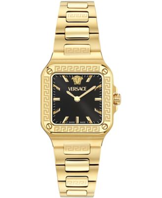 Women's Greca Edge IP Yellow Gold Bracelet Watch, 30x30mm