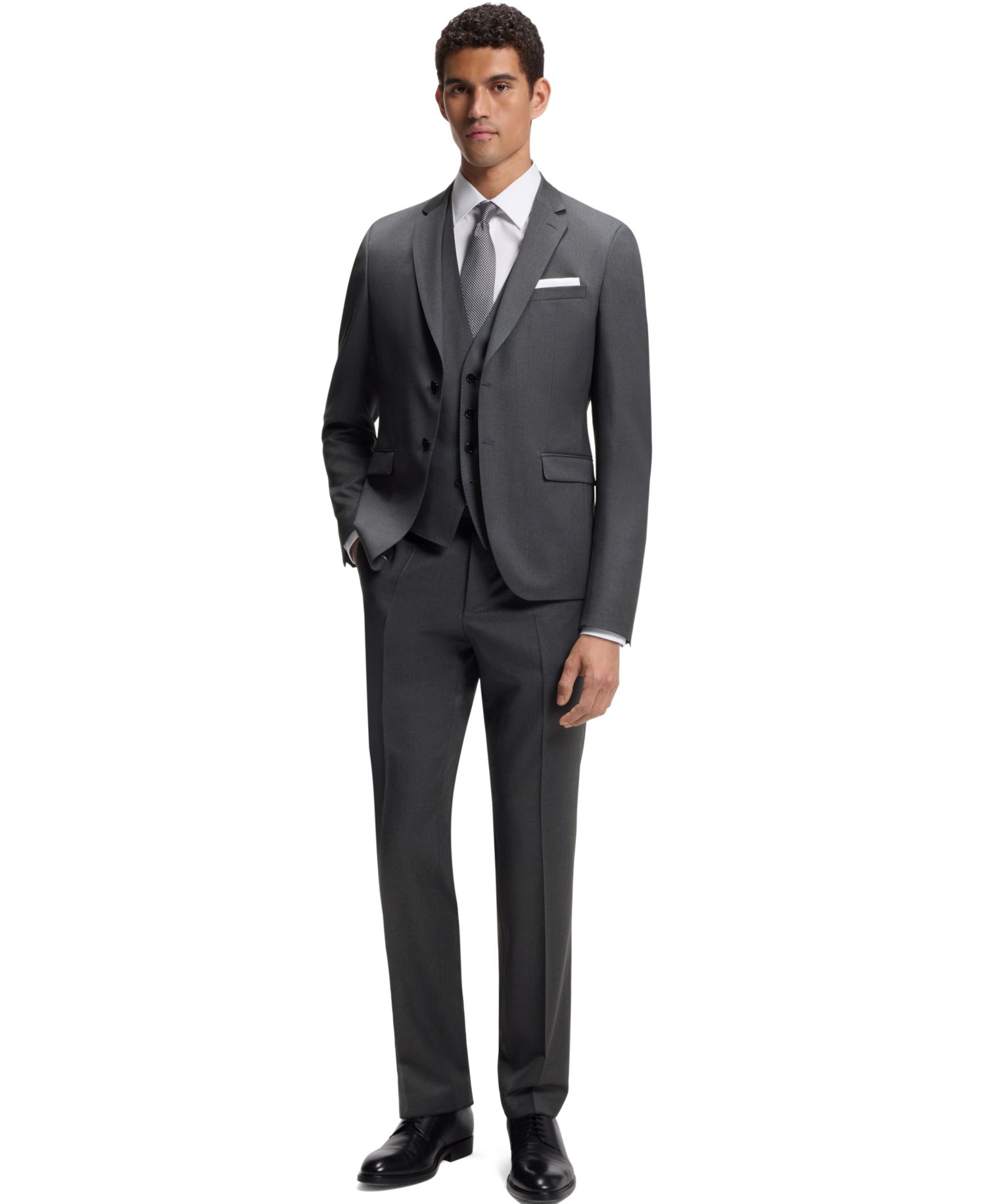 Men's Wool Serge Slim-Fit Vest