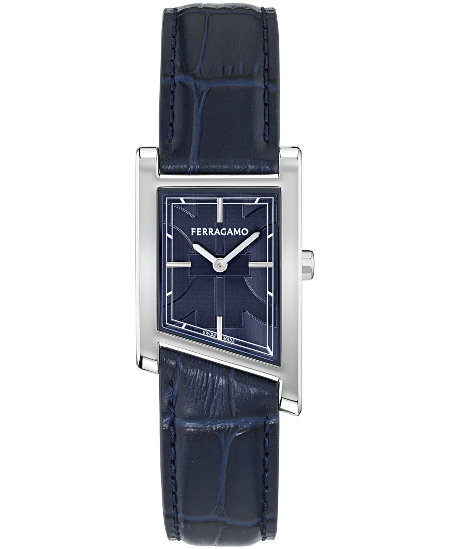Мужские часы Ferragamo Silver Stainless Steel Bracelet Watch, 39x24mm — фото 1