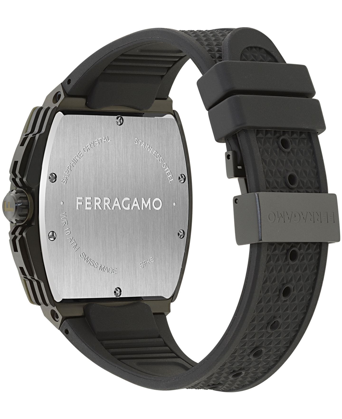 Мужские часы Ferragamo Green Stainless Steel Bracelet Watch, 42mm — фото 3