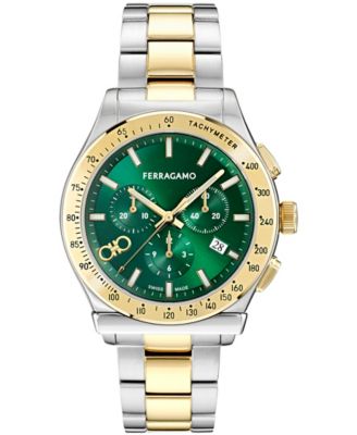 Men's Two-Tone Stainless Steel Bracelet Watch, 42mm
