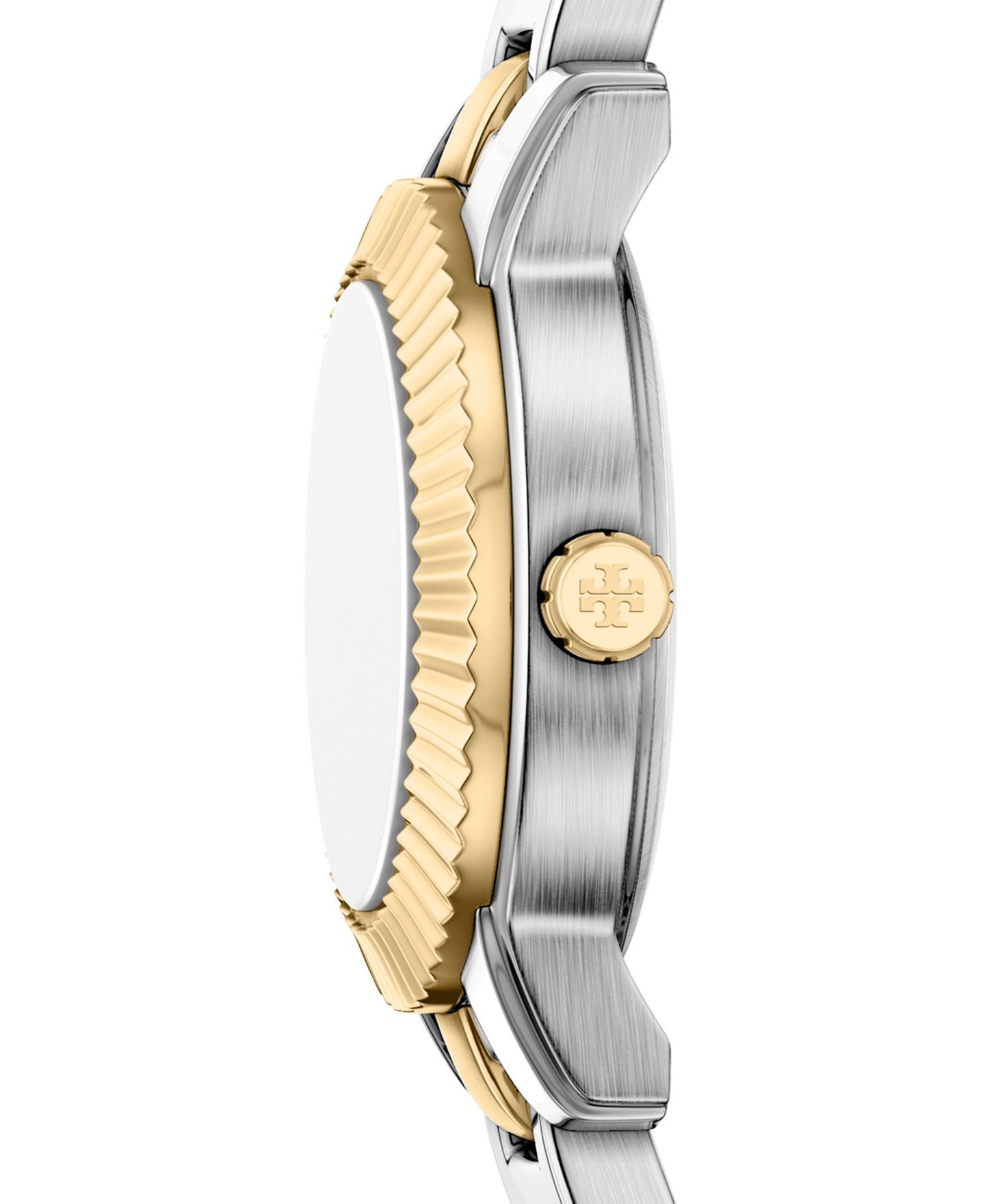 Женские часы Tory Burch Quartz Miller Two-Tone Stainless Steel Bracelet Watch 24mm Gift Set — фото 4