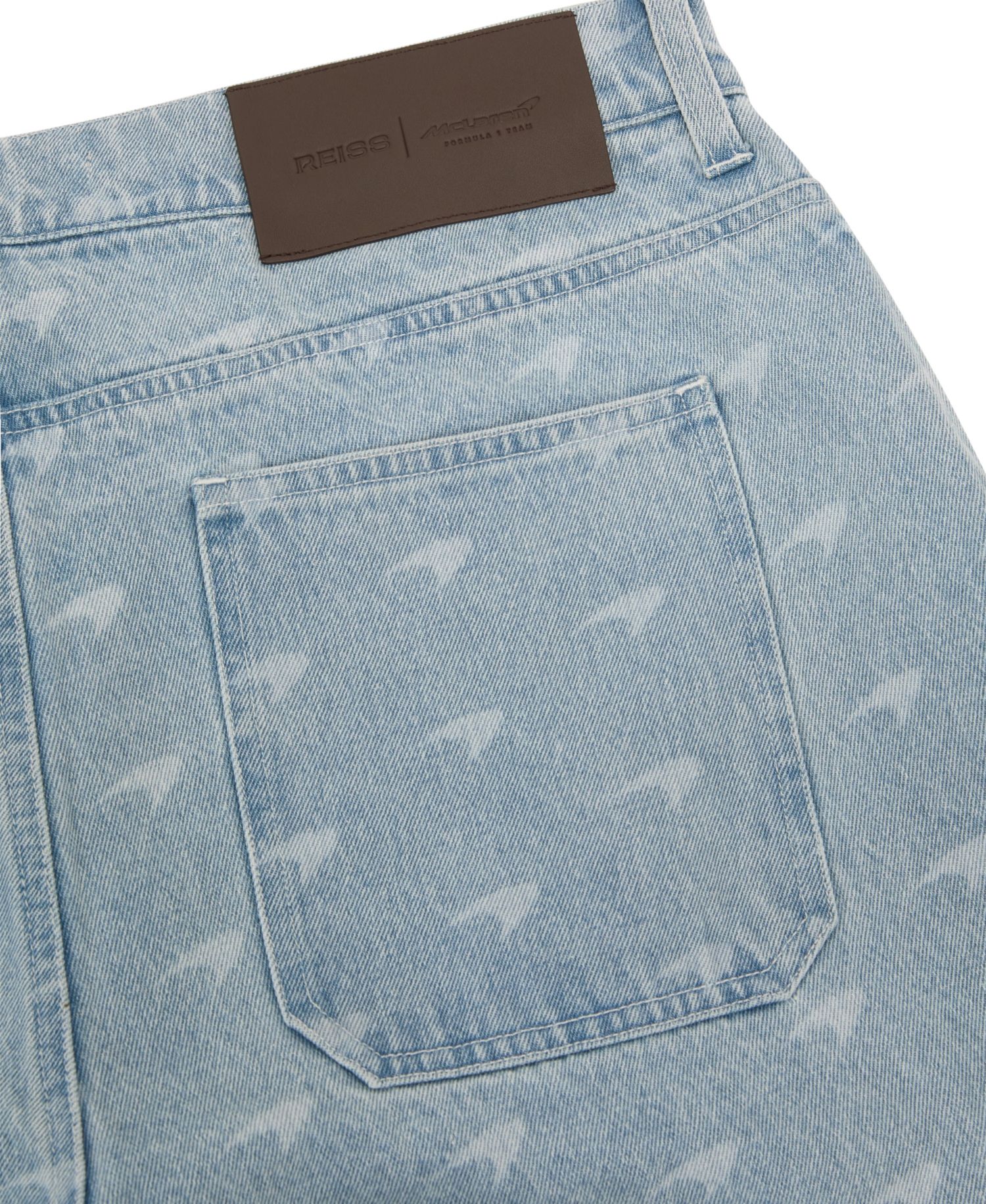Men's Parsec Relaxed-Fit McLaren Racing Speed mark Print Jeans