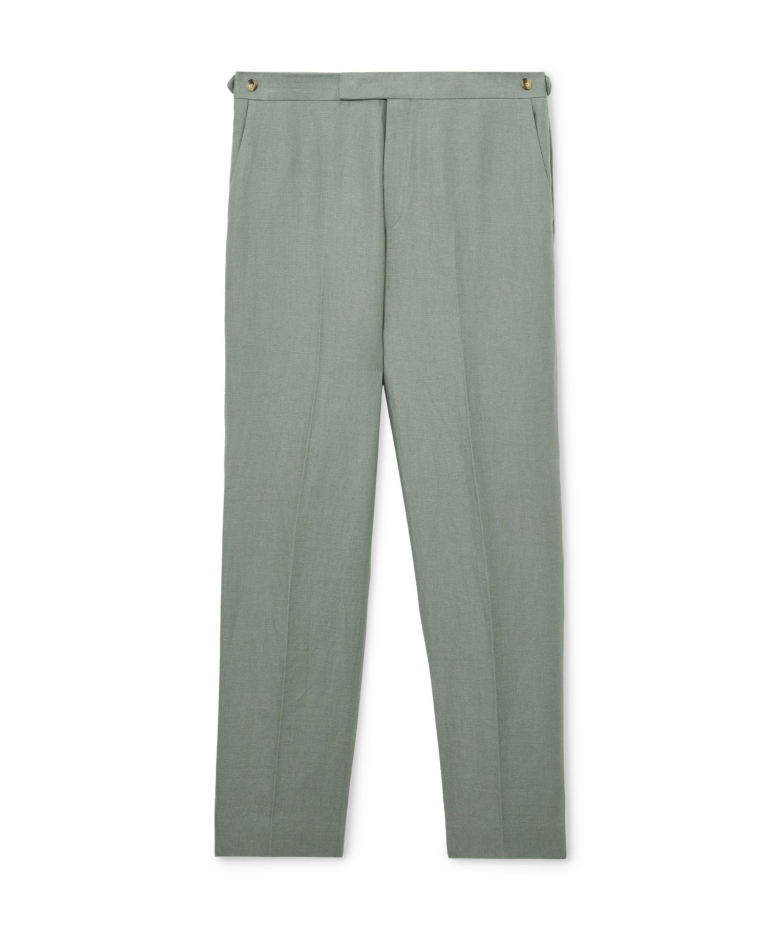 Men's Atlantic Linen-Twill Tailored-Fit Suit Pants