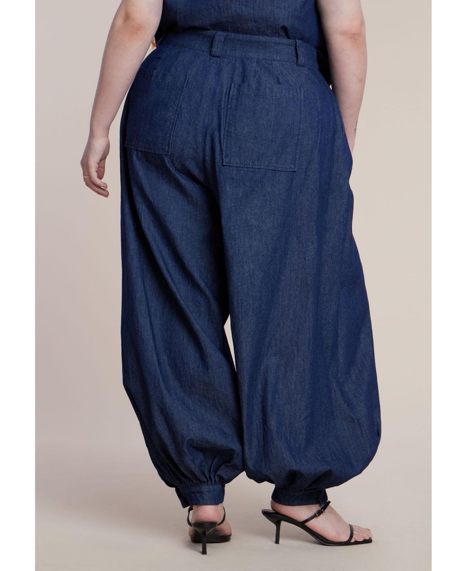 Women's High Rise Balloon Chambray