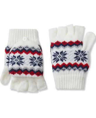 Girls' Convertible Fair Isle Mittens