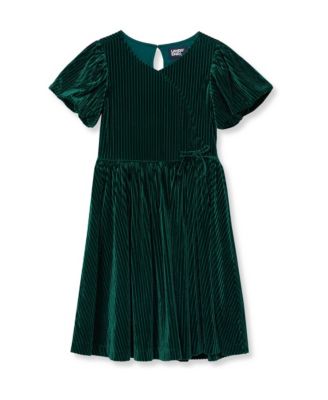 Girls' 4-16 Bubble-Sleeve Fit & Flare Dress