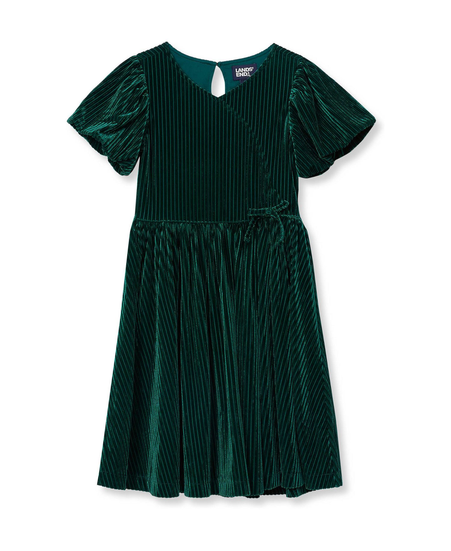 Girls' 4-16 Bubble-Sleeve Fit & Flare Dress