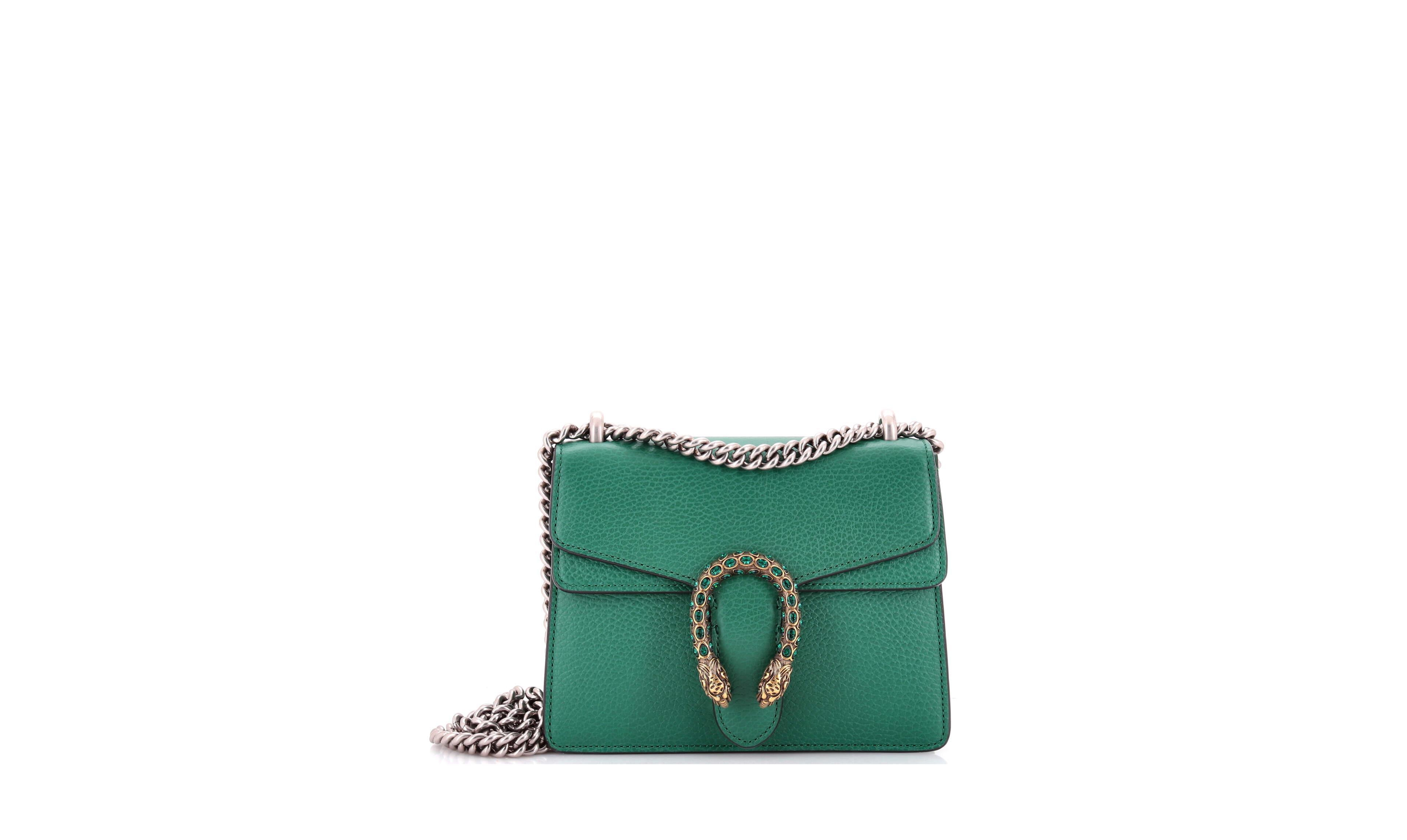 Pre-Owned Gucci Mini Leather Dionysus Shoulder Bag