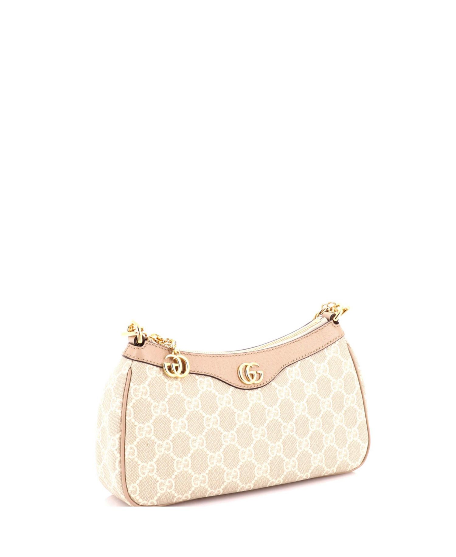 Small Ophidia Charm Shoulder Bag GG Coated Canvas