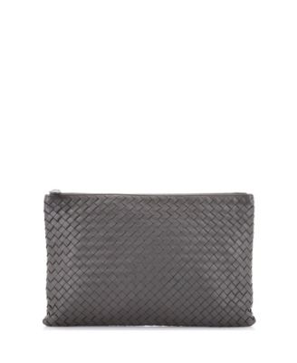 Women's Intrecciato Nappa Large Evening Zip Pouch