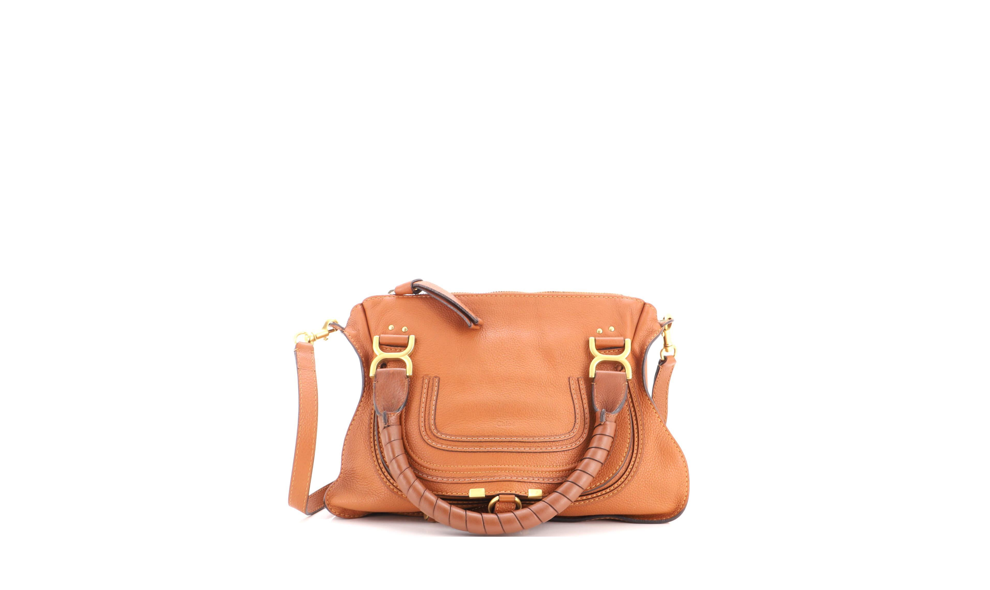 Pre-Owned Chloe Marcie Leather Adjustable-Strap Satchel, 13"W x 11"H x 5"D