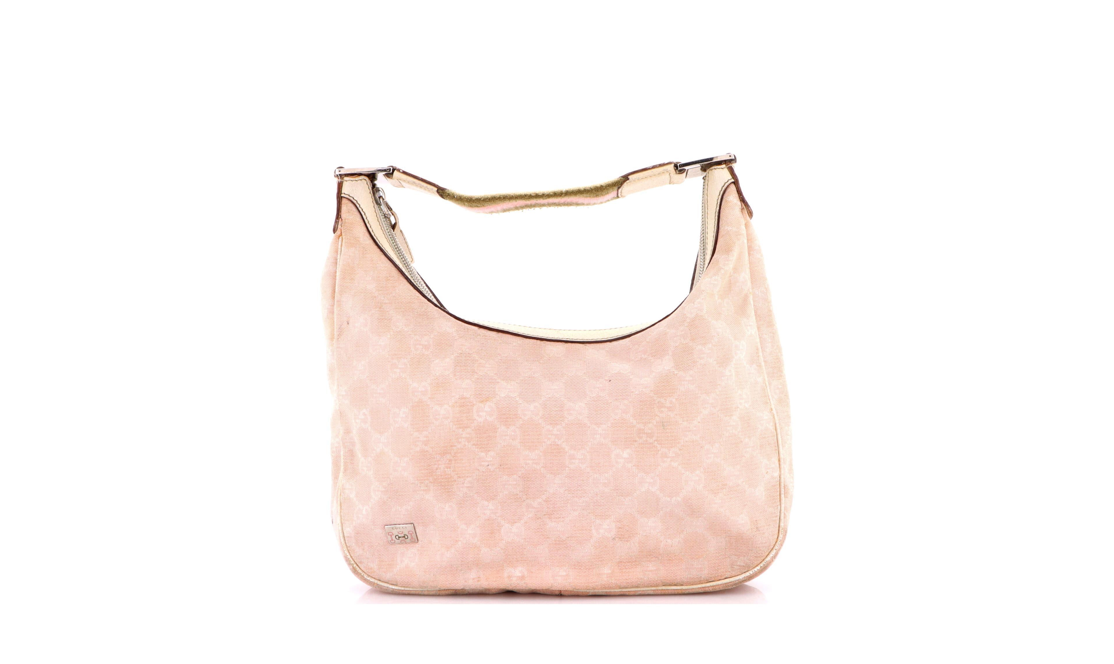 Pre-Owned Gucci Large Pop Hobo Gg Canvas