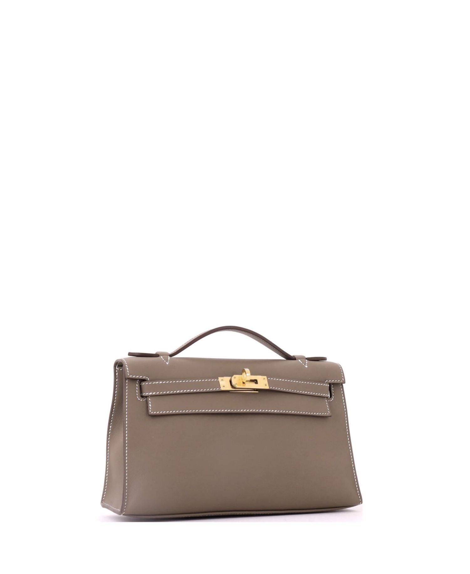 Pre-Owned Herm&eacute;s Kelly Pochette Swift Evening Clutch Pouch