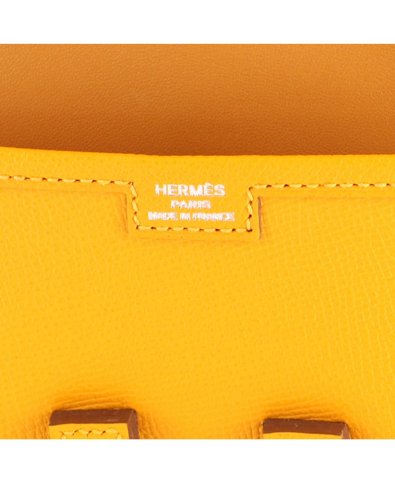 HERM&Eacute;S 29 Jige Elan Epsom Leather Clutch