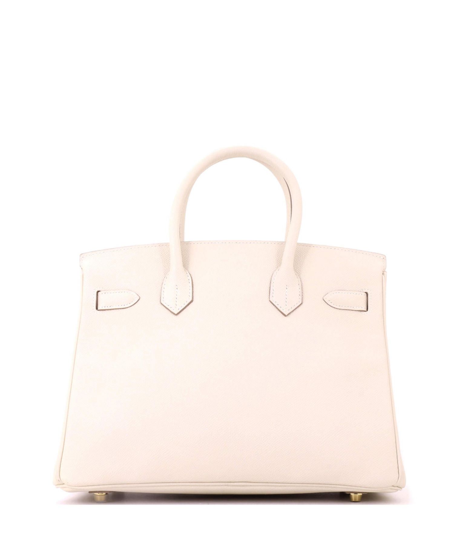 Pre-Owned Hermes Birkin 30 Handbag Light Epsom with Gold Hardware