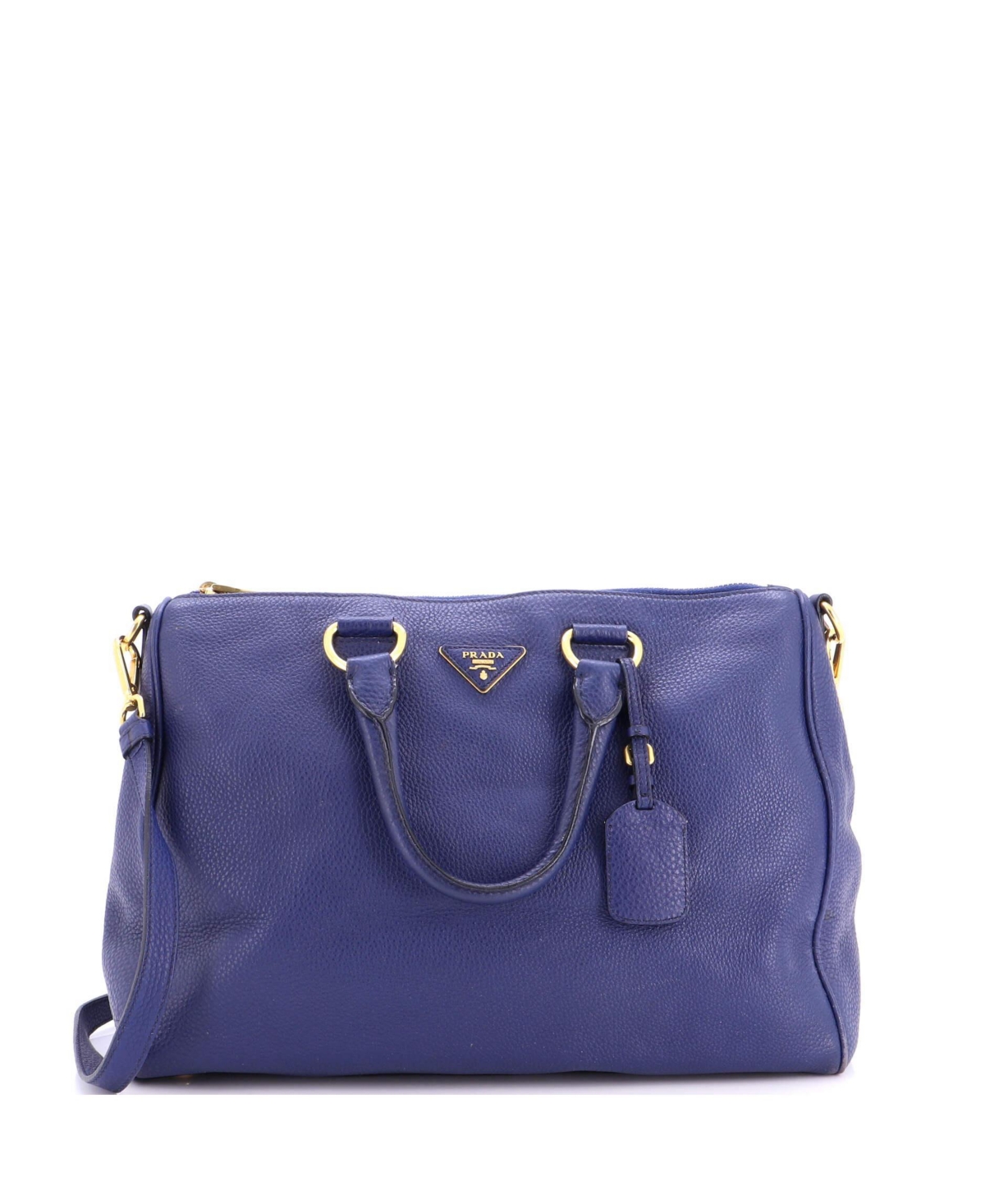 Pre-Owned Prada Medium Convertible Boston Bag Vitello Daino