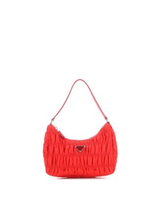 Mini Hobo Tessuto Gaufre with Saffiano