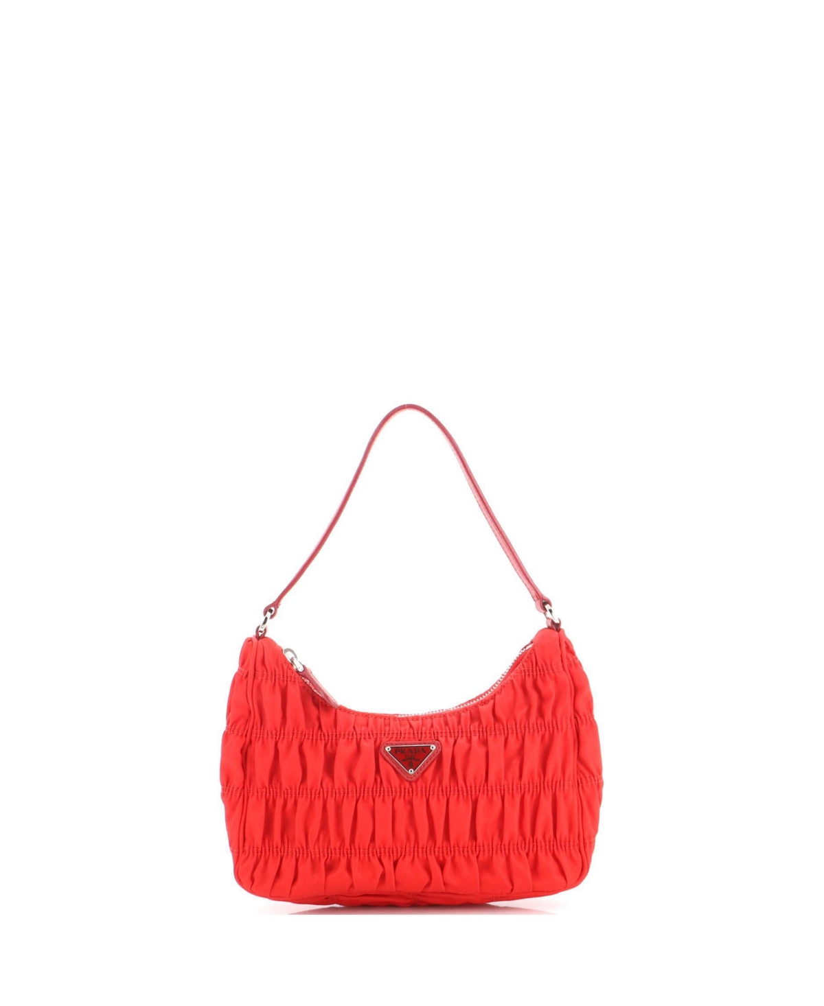 Pre-Owned Prada Mini Hobo Tessuto Gaufre with Saffiano