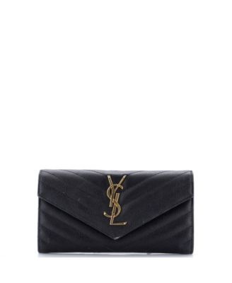 Classic Monogram Large Matelass&eacute; Chevron Crossbody Wallet