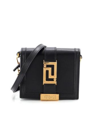 Greca Goddess Mini Wallet on Chain, Leather